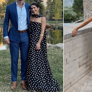 Show Me Your MuMu Black and White Polka Dot Dress